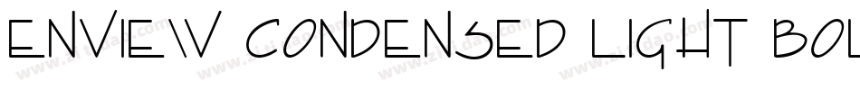 Enview Condensed Light BoldItalic字体转换